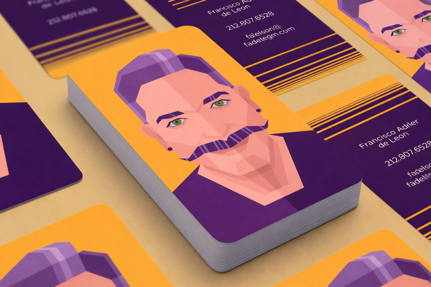 Rounded Satin Business Cards