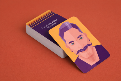 Rounded Satin Business Cards