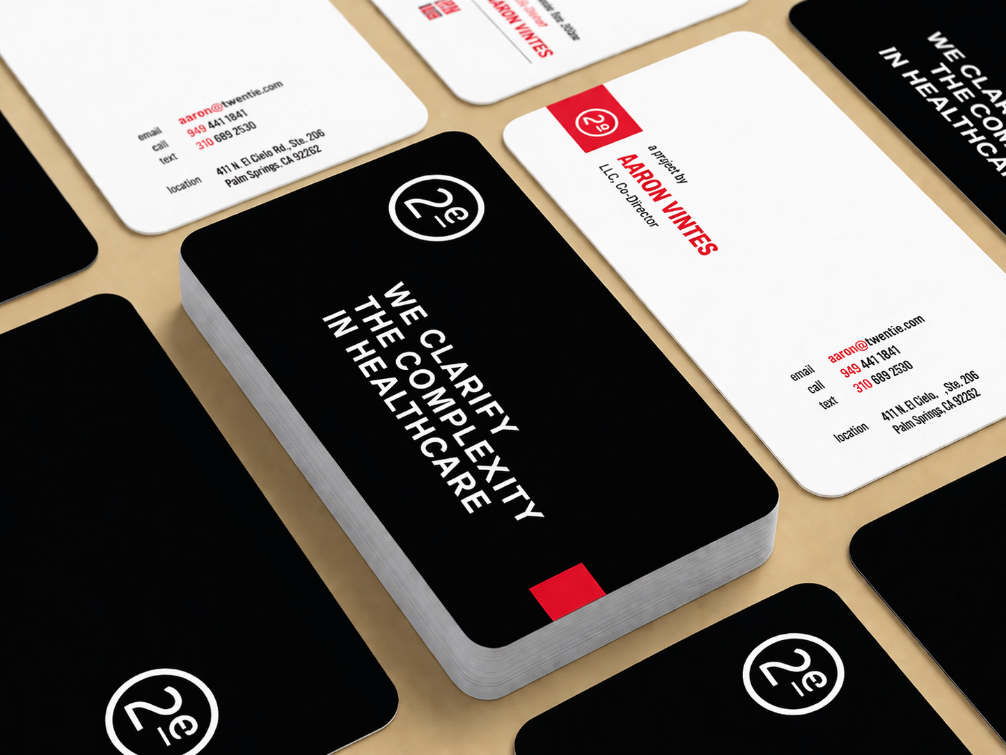 Rounded Satin Business Cards