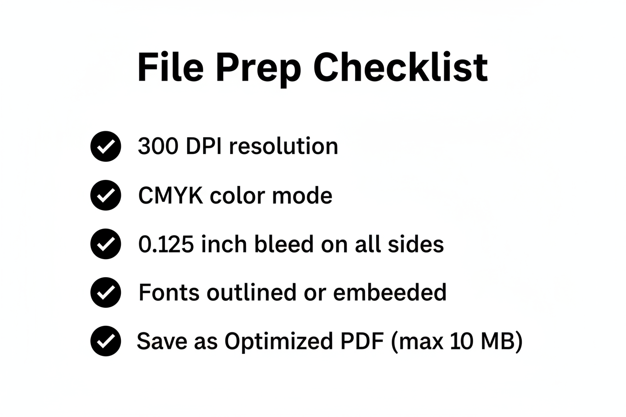 File Prep Checklist