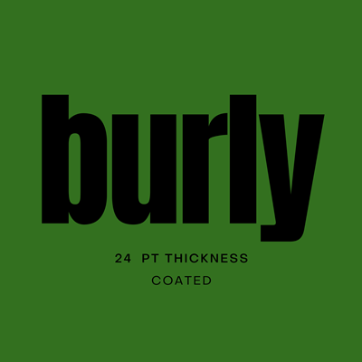 Burly (24 pt) 2x3.5 Classic Business Cards