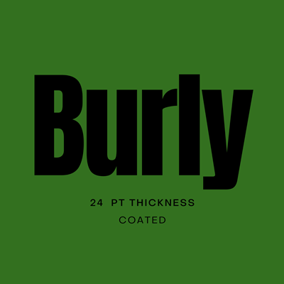 Burly (24 pt) 4x4 Square Cards