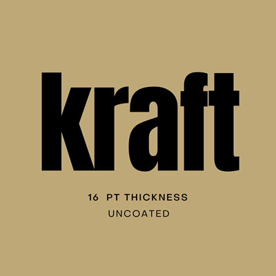 Kraft (16 pt) 2x3.5 Classic Business Cards